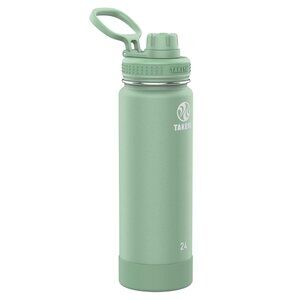 Takeya Actives Insulated Stainless Steel Bottle, Spout Lid - 24 Oz - Cucumber